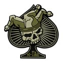 Patch Ace of Spades 3D PVC 