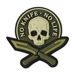 Patch No Knife - No Life 3D PVC 