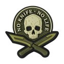Patch No Knife - No Life 3D PVC 