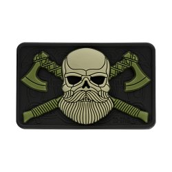 Bearded skull 3d pvc 