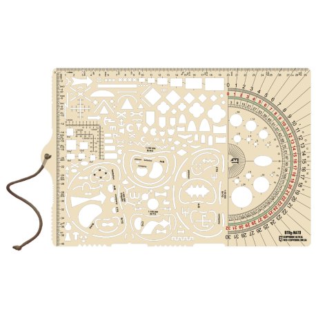 Ecopybook big Tactical ruler Protractor NATO 