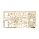 Ecopybook small Tactical ruler Protractor NATO 