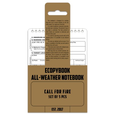 Ecopybook Tactical request for fire support (5 pcs.) 