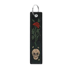 Skull/Viburnum Keychain 