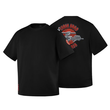 Train Hard Oversized Cotton T-Shirt Hard 