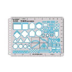 Ecopybook Tactical ruler TS NATO (blue) 